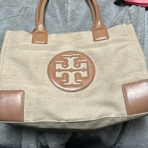Tory Burch Tan and Brown Shoulder Bag